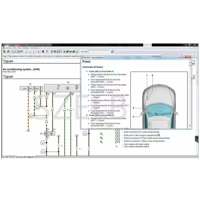 Neuester ETKA 8.6+ Elsawin 6.0 Autoreparatur Etka 8.6 Software Group Fahrzeuge Elektronischer Teilekatalog für V/W+AU//DI+SE//AT+SKO//DA – Detail 6