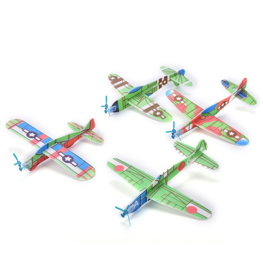 

12Pcs 3D DIY Hand Throw Flying Glider Planes Foam Aeroplane Party Bag Fillers Childrens Kids Gift Model Toys Play Game Boy Girl