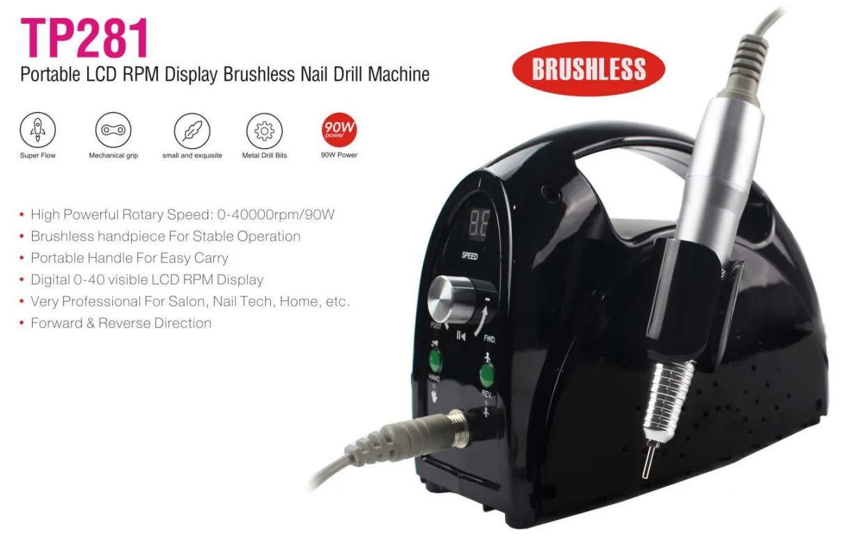 

Black Color and Plastic Material Nail Master Electric Nail Drill Drill Manicure Machines