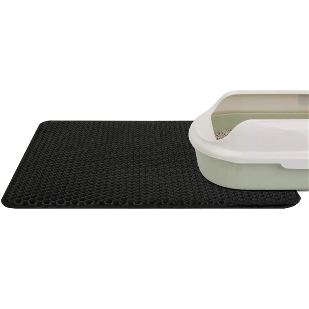 Waterproof Double EVA Non-slip Sand Basin Filter Cat Litter Pad Box Litter Mat Toilet Washable Bed Mat Clean Pad Matunder