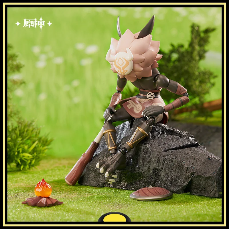 Genshin Impact Hilichurl Action Figure Cute Toys Peripheral Products Desktop Ornament 1/8 Height 17cm Game Merchandise Original