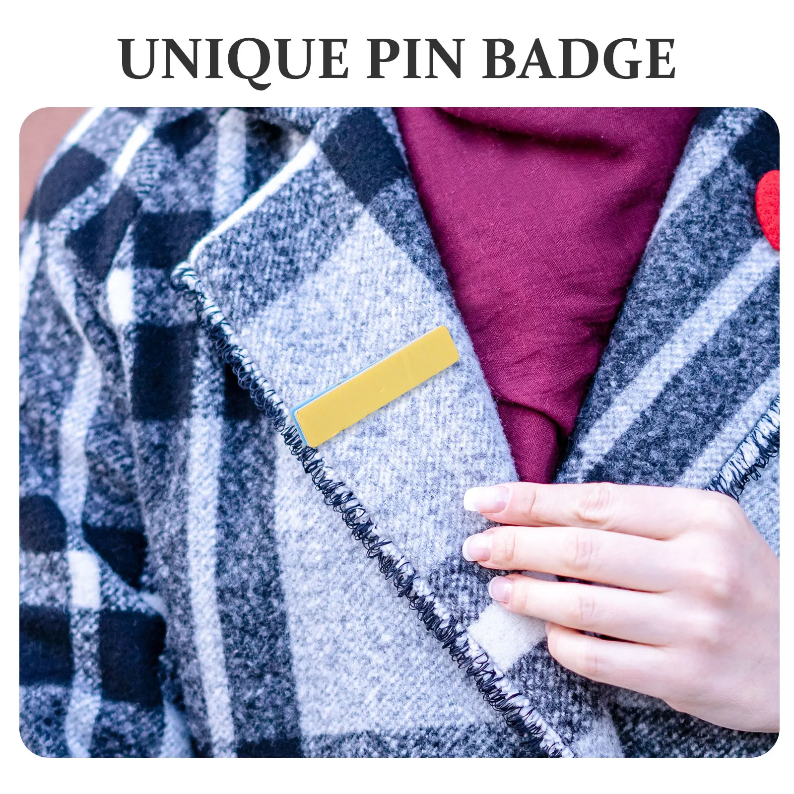 10Pcs Self-Adhesive Pin Backs for Name Tags Id Badges Double-Sided Adhesive Safety Pins with Foam Padding Chest Buckle Design