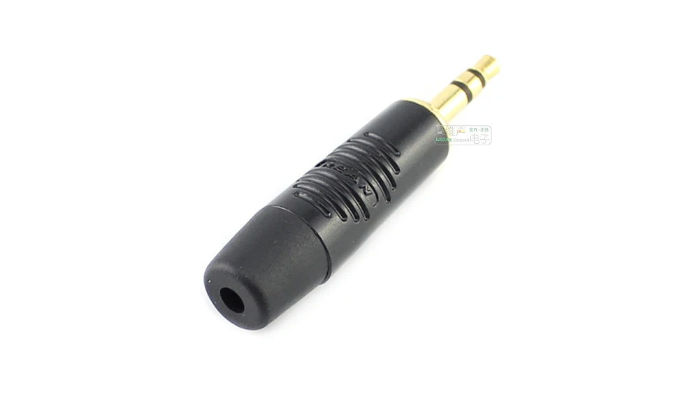 REAN Schwarze Hülle Vergoldeter/Versilberter Schweißstecker RTP3C-B Kleiner 3-Poliger 3,5mm Stereo-Kopfhörer Audio-Verstärker Geräteanschluss – Detail 12