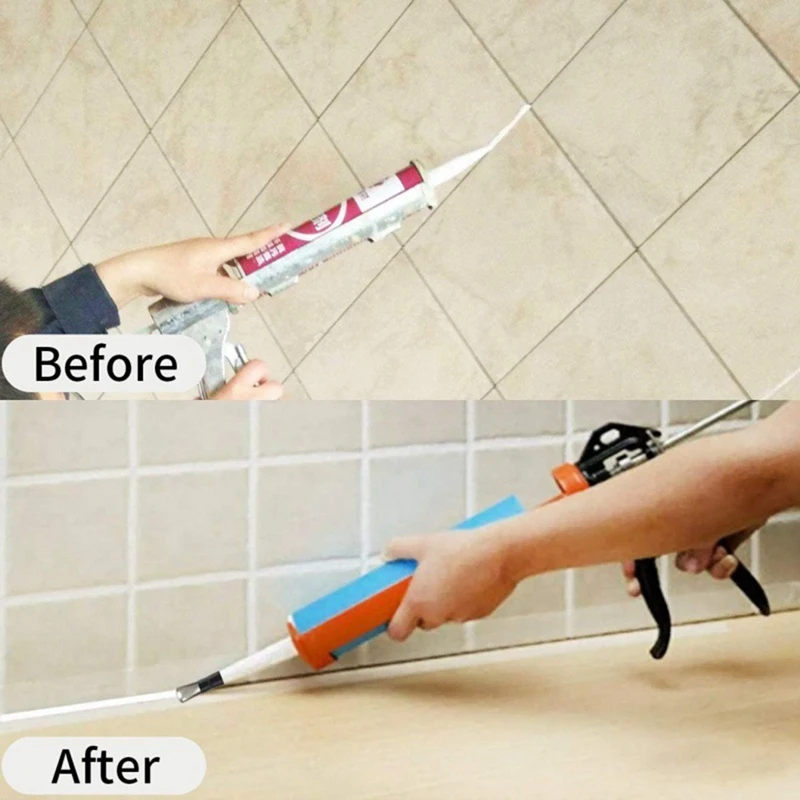 22Pcs Set Of Beautiful Seam Nozzle Is Coated With Stainless Steel Sealant For Water Joint Of Kitchen And Bathroom Window Durable