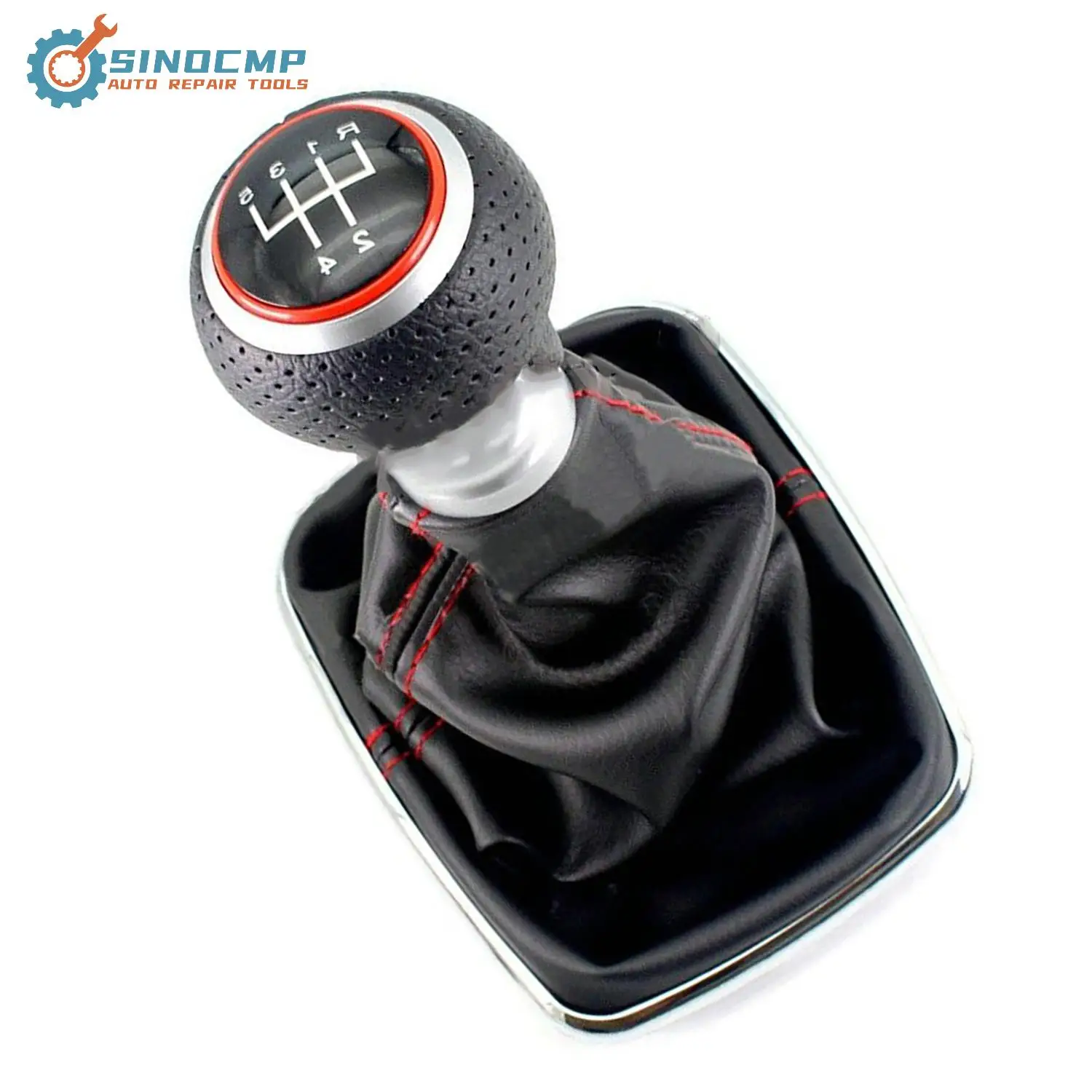 

1J0711113 5-скоростная 12 мм новая красная автомобильная ручка переключения передач с ботинком для Volkswagen VW Bora MK4 Golf 4 Jetta 4 1998-2006 автозапчасти