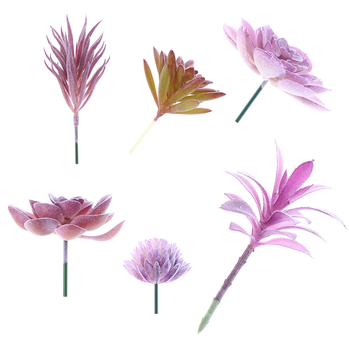 

6Pcs Artificial Succulents Realistic Simulation Plants for Indoor Home Hotel Desk Decoration Gift Artificial Plants