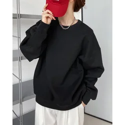 2023 new plush wine red sweater women's Korean chic loose long sleeve pullover