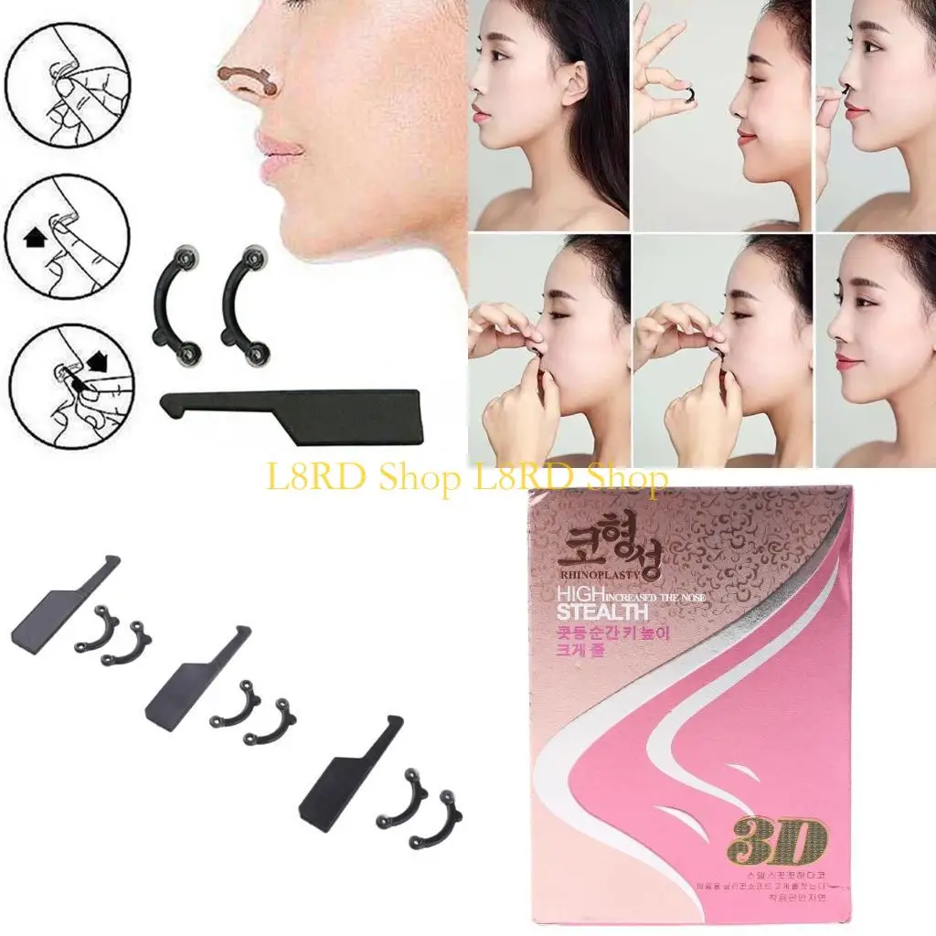 

L8RD Nose Lifting Shaping Clip 3D Invisible Nose Up Lifting Clip Shaper Tool Beauty for Women Men Wide Nose Low Nose Nose