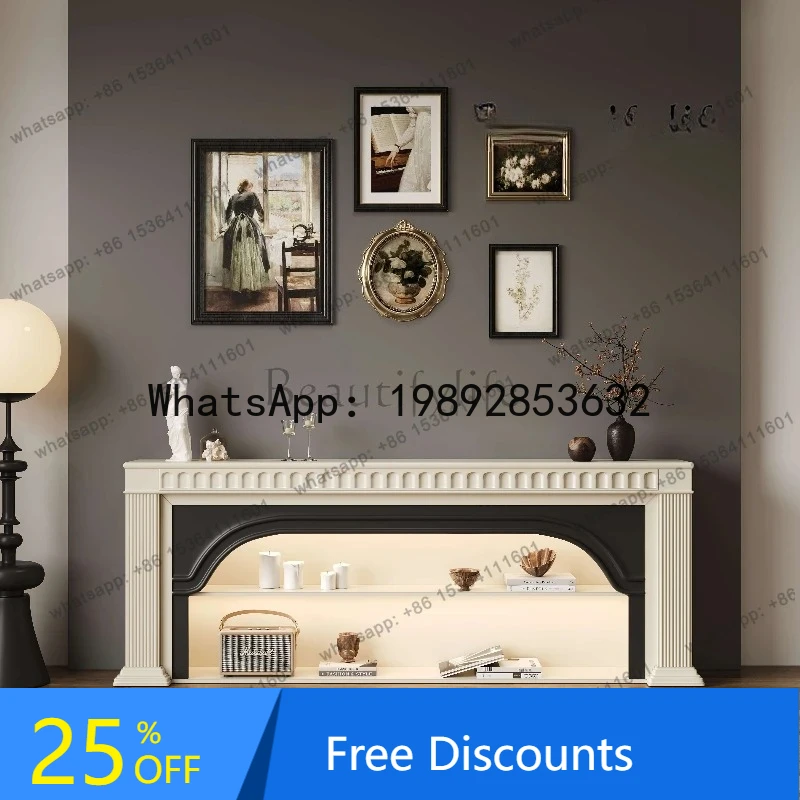 

LL Simple High Design Tv Cabinet Corner Floor Luxury House Universal Tv Table Fireplace Black Showcase