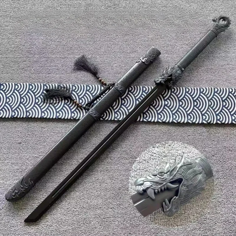 

Short Chinese Tang Horizontal Knife Embroidered Spring Knife Ancient Costume Jinyiwei Cos Martial Arts Performance Props 85cm