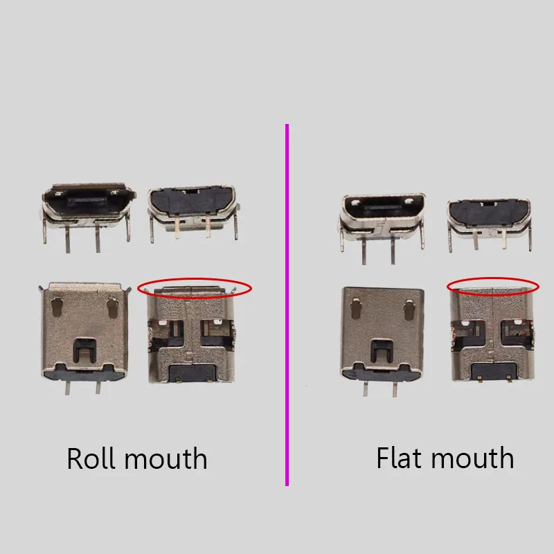 2-5PCS Micro 2Pin USB Charging Data Port For Robot Dog Intelligent Toy Robot Small Fan 2-pin Android Phone Tail Plug Connector