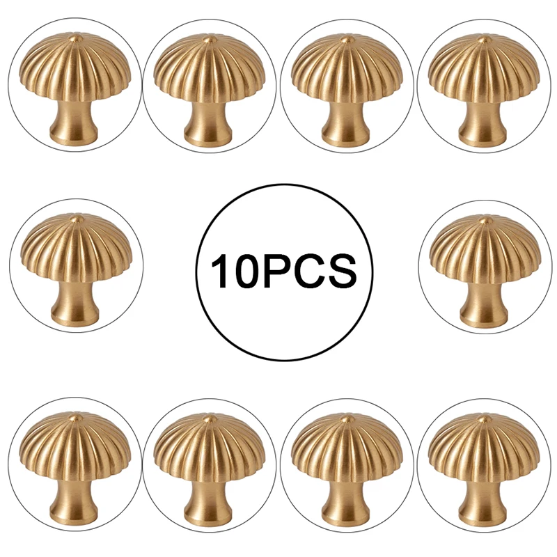 

Retro Vintage 10PCS Solid Brass Furniture Pulls Handle Drawer Knobs Cupboard Wardrobe Closet Dresser TV Wine Cabinet Pulls Knobs