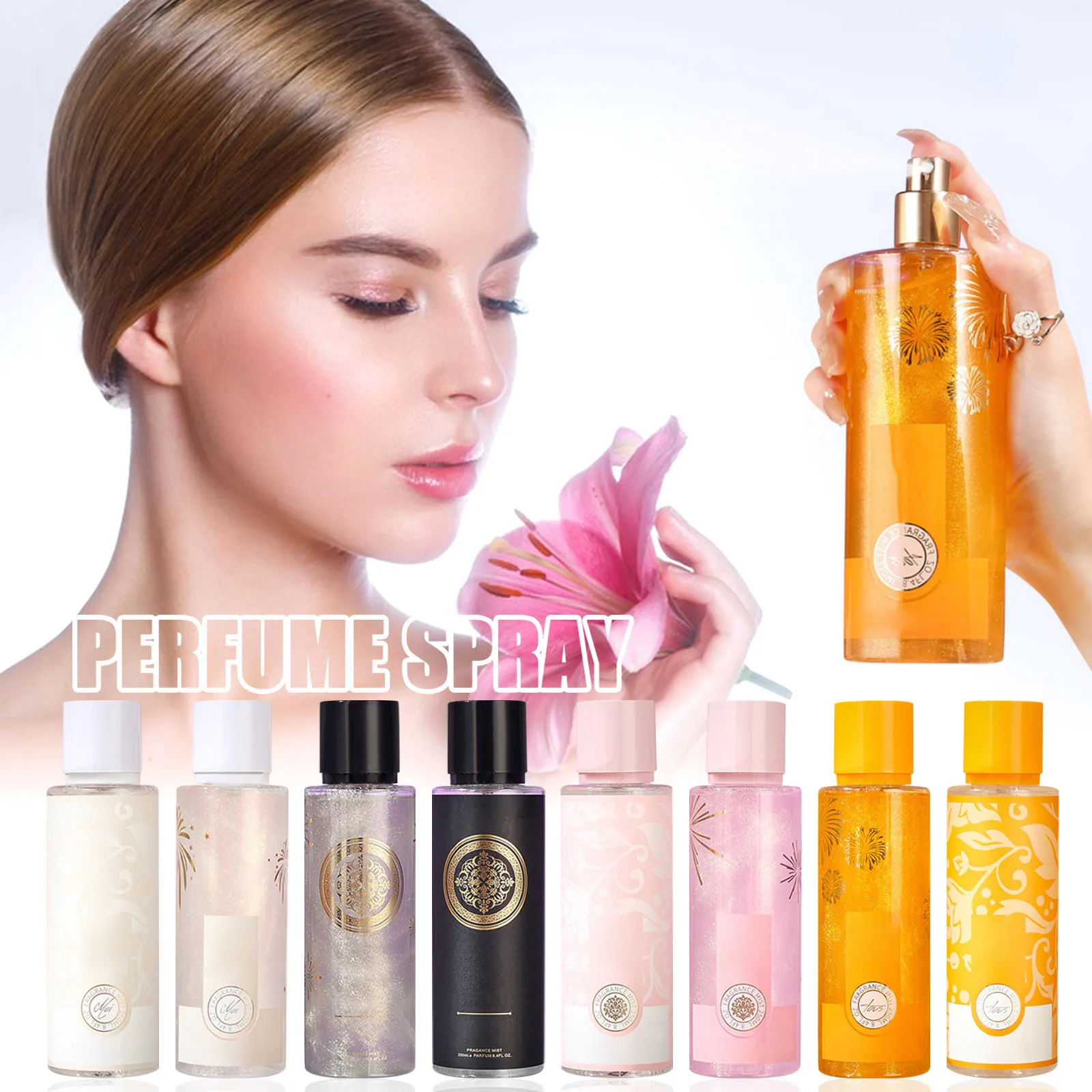 250ml Yamanfen Middle East Quicksand Perfume Spray Rose Lasting Body Spray Fragrant Anti Sweat And Deodorizing Fragrance Women