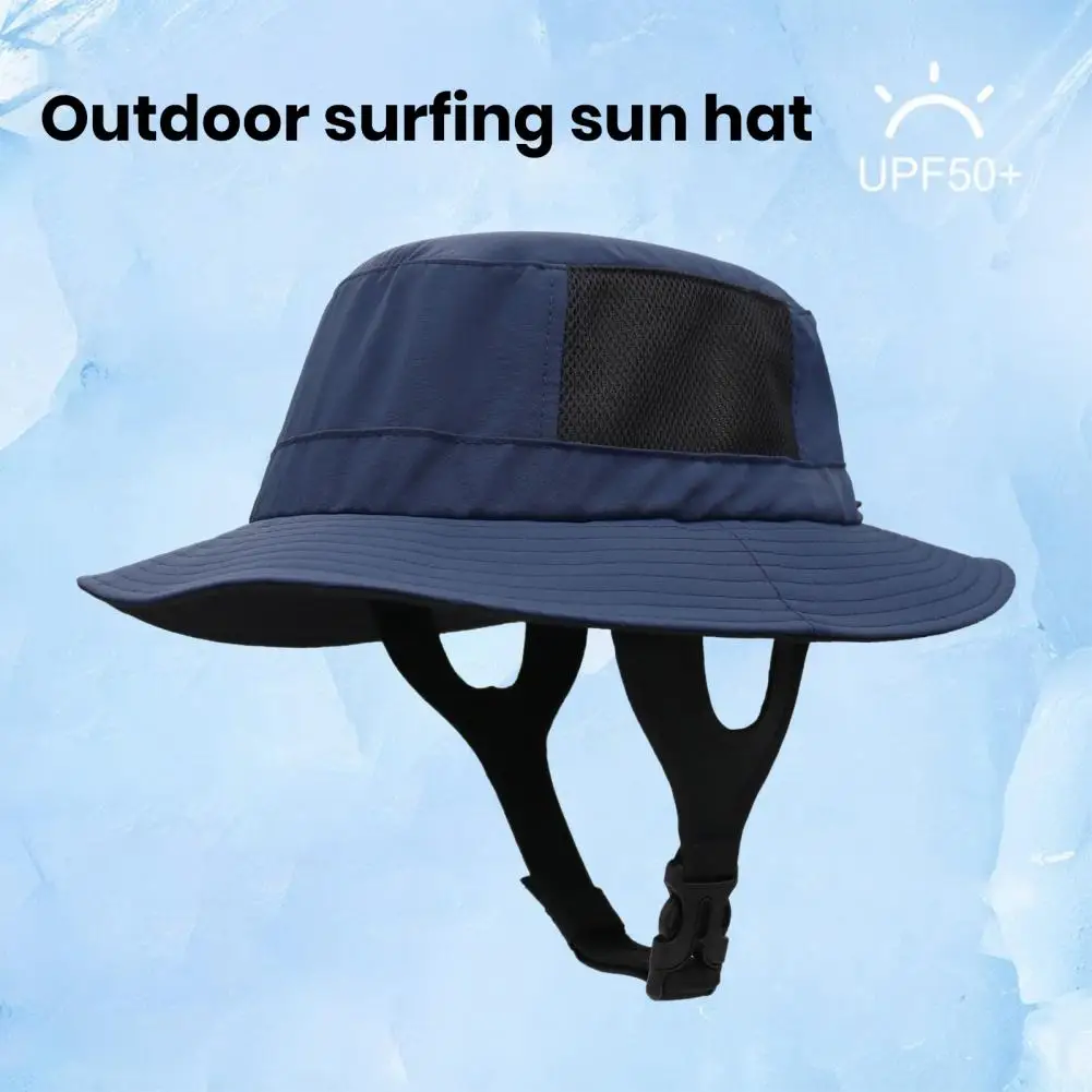 

Travel friendly Sun Hat Breathable Uv Sun Hat with Adjustable Chin Strap for Outdoor Surfing Fishing Quick Dry Wide