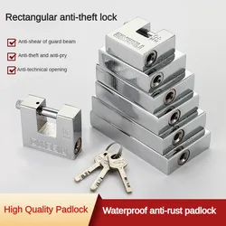 40MM 50MM Multi Specification Container Use Rust-proof Heavy Duty Iron Padlock Rectangular Padlock cabinet locks