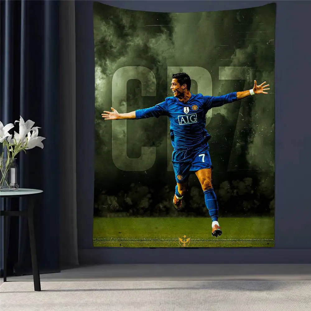 C-Cristiano R-Ronaldo C-CR7 Tapestry Art Printing Japanese Wall Tapestry Anime Wall Hanging Home Decor