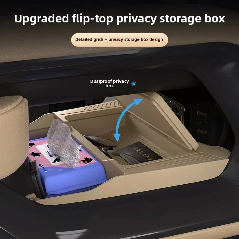 

Silicone Storage Box for Equation Leopard 5 Center Console under Storage Compartment Modification Accessories Interior Decoratio