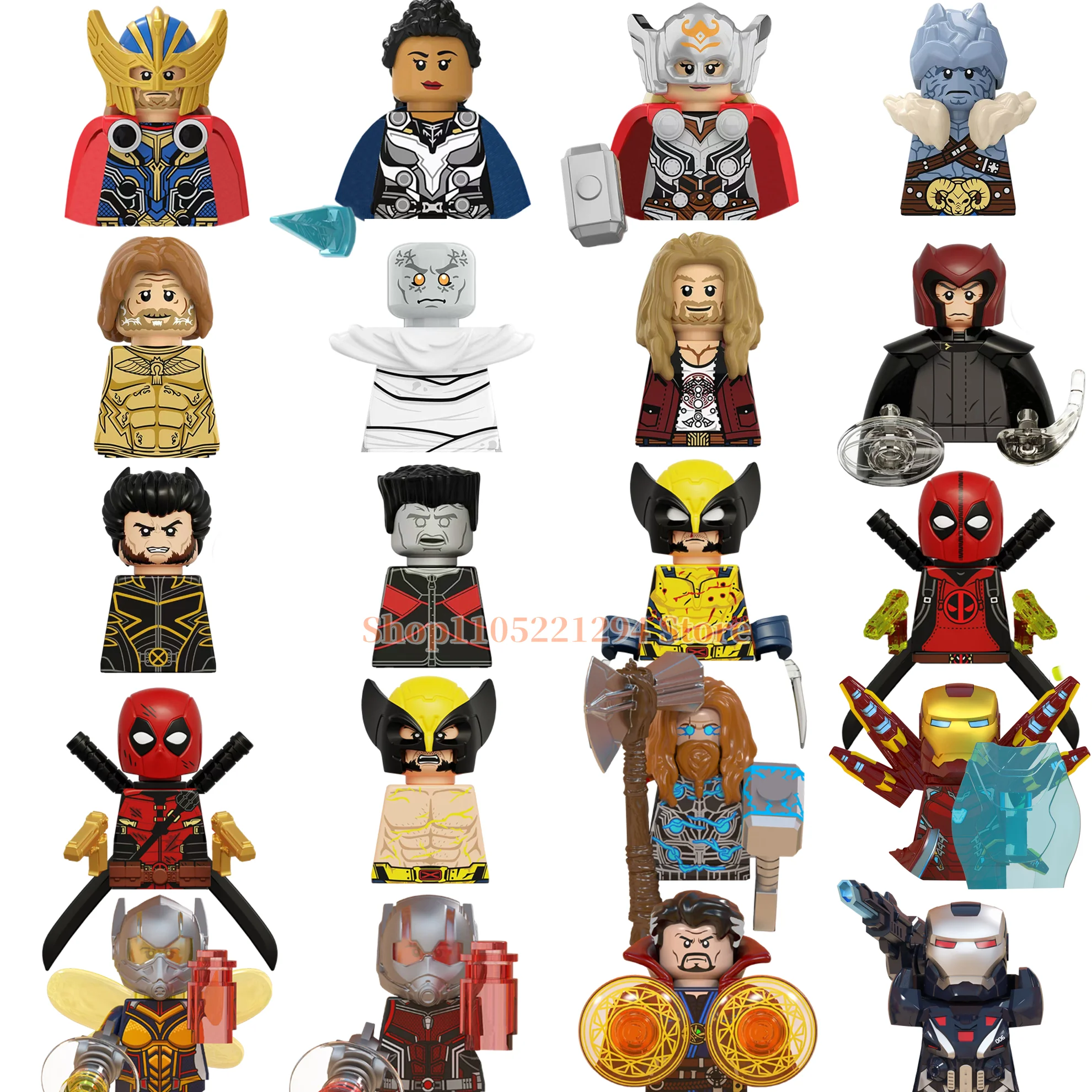 Beast Kingdom-Superhero building blocks toys Collecting hobby MINI brick toys Assemble toys holiday gifts