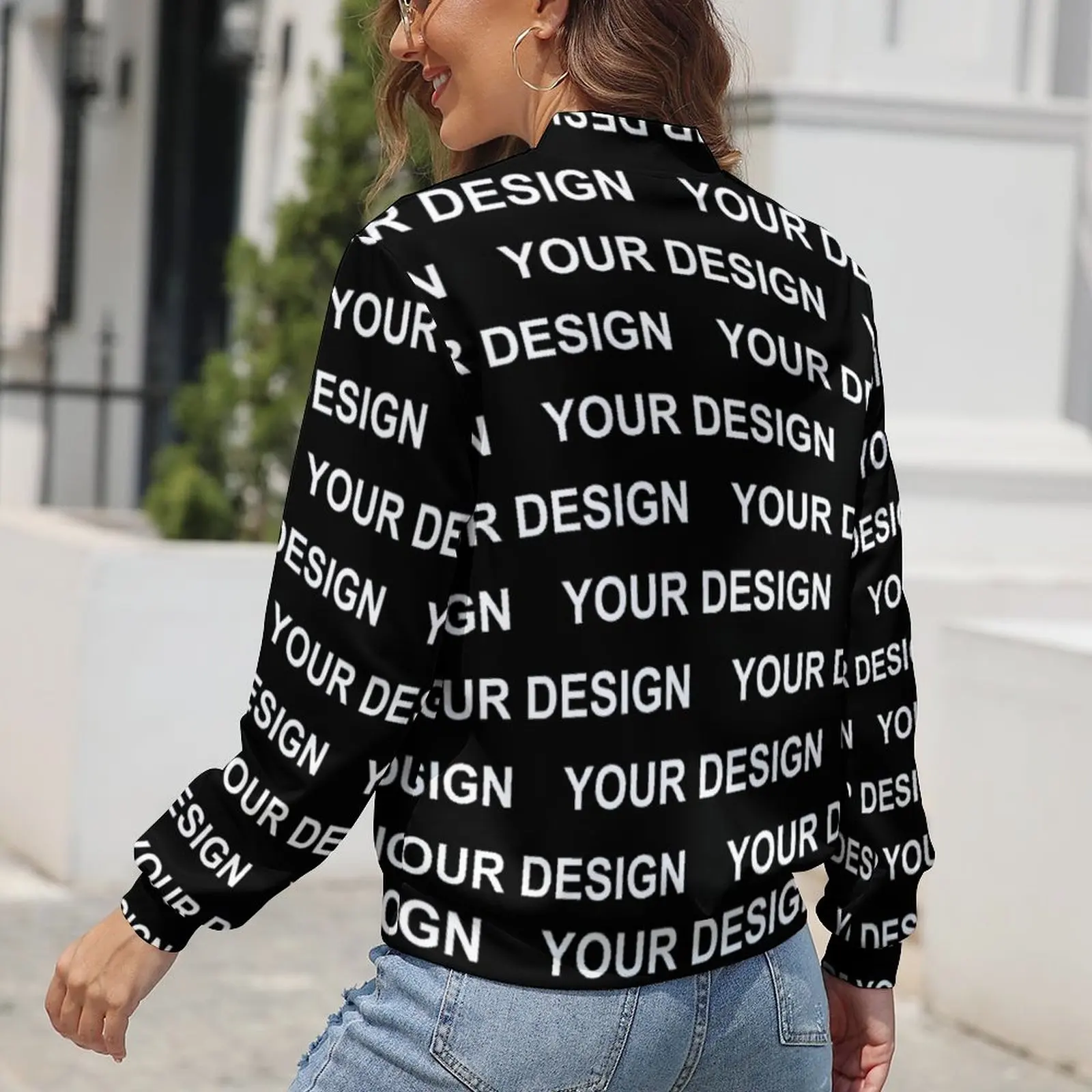 Add Design Customized Casual Jackets Winter Custom Made Your Image Outerwear Coats Womens Printed Kawaii Waterproof Jacket