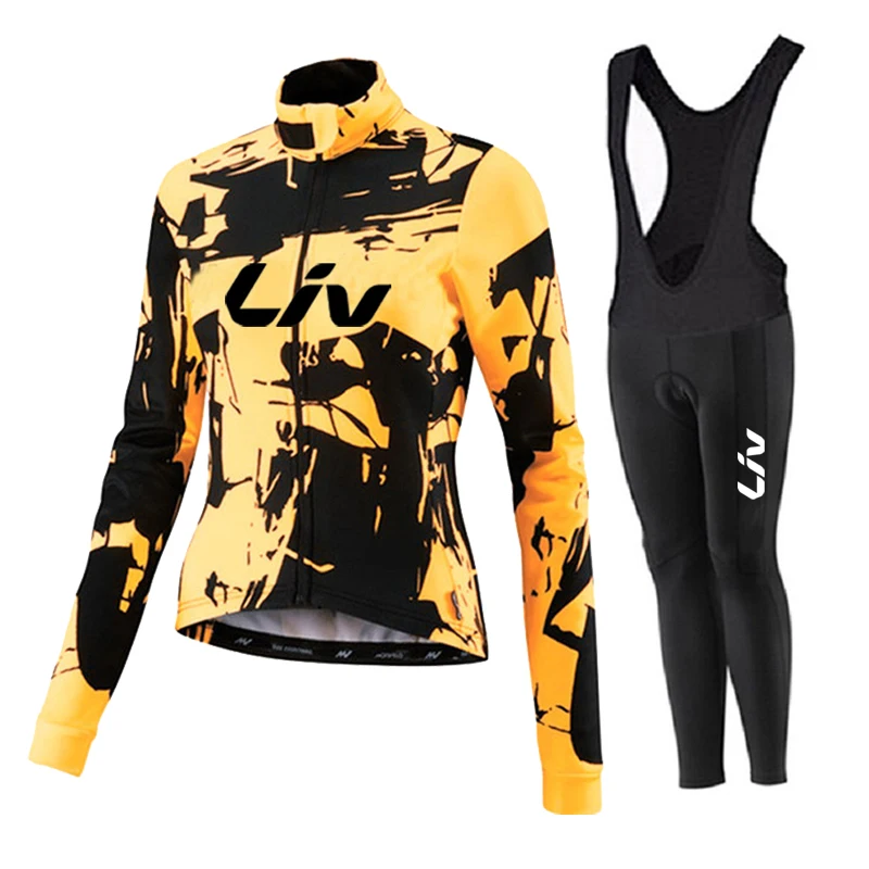 2024 LIV Autumn Spring Long Sleeve Women Cycling Clothing MTB Team Jersey Bike Riding Suit Breathable Bicycle Ladies SportsWear