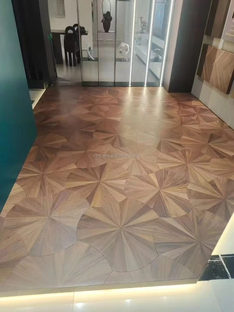 Customized version of modern oak leaf flooring, interior wood flooring, parquet hardwood flooring