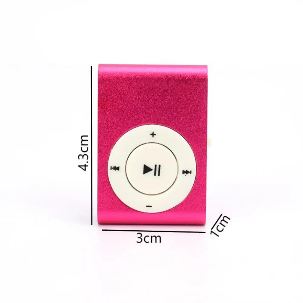 Mini MP3 Player Music Media Mini Clip Support TF Card Stylish Design Fashionable Portable Mini USB MP3 Player Walkman Colourful