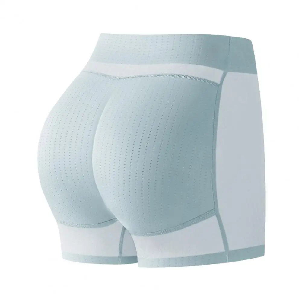 Women Underpants Hollow Mesh Patchwork Tummy Control High Waist Plump Curves Fake Butt Padded Butt Enhancer Sponge Hip Pad