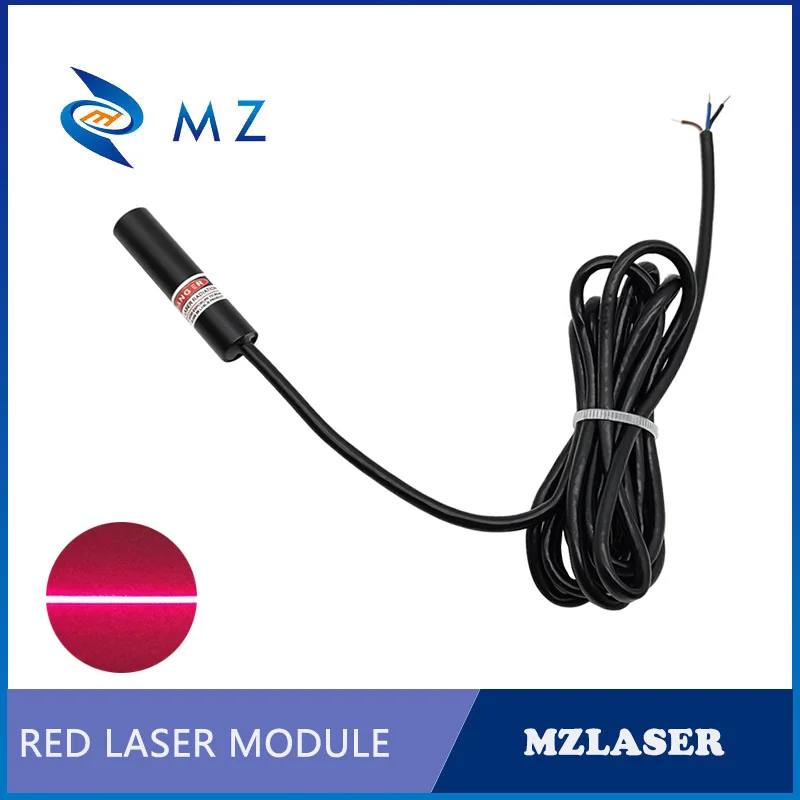 산업용 등급 ACC 드라이브 타입 미니 레이저 컴팩트, TTL PWM 레드 라인 레이저 다이오드 모듈, D12mm, 650nm, 40mw, 3V 라인