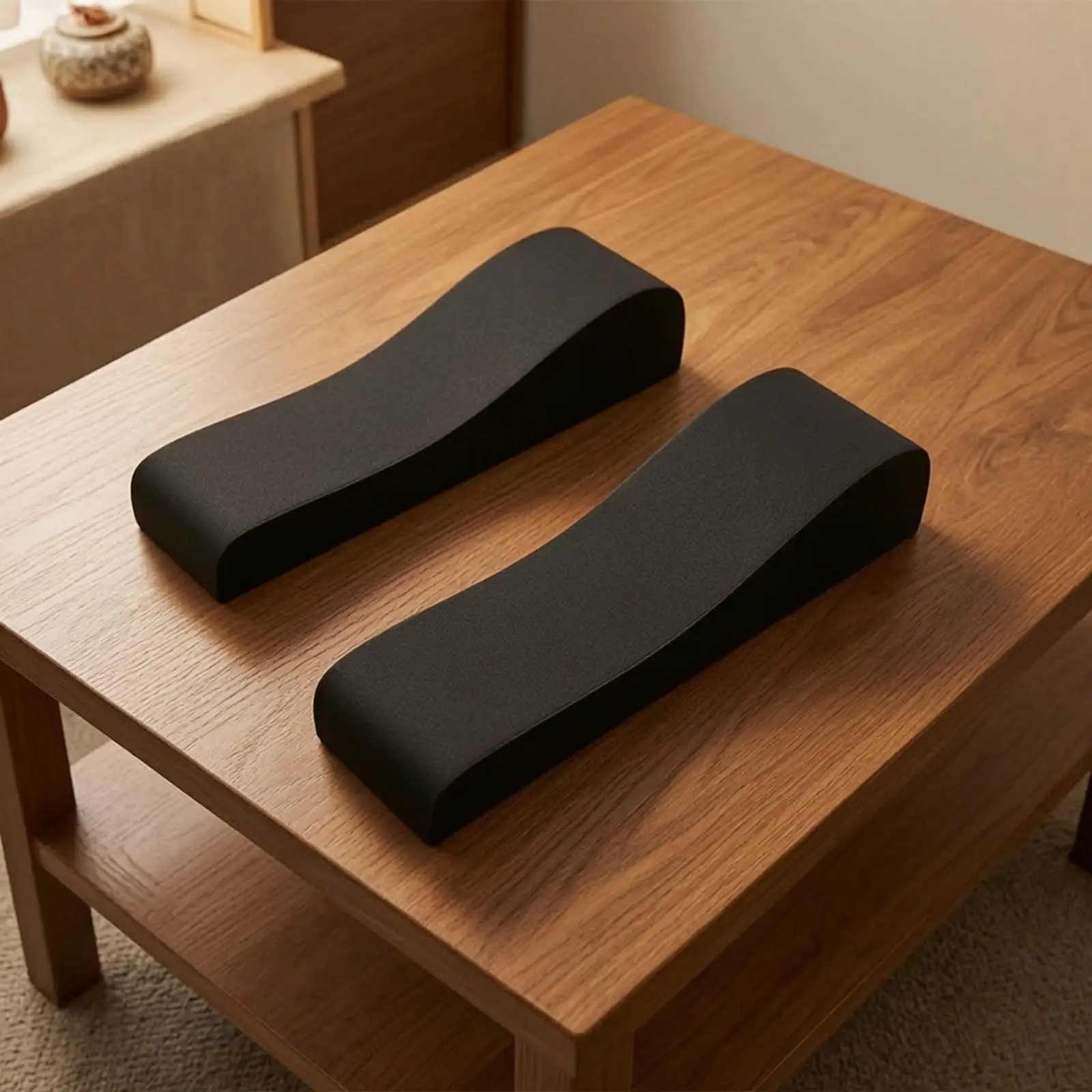 Ergonomic Memory Foam Armrest Cushion for Desk Chair Plush Pad with Hook Loop Straps Forearm Support Protector