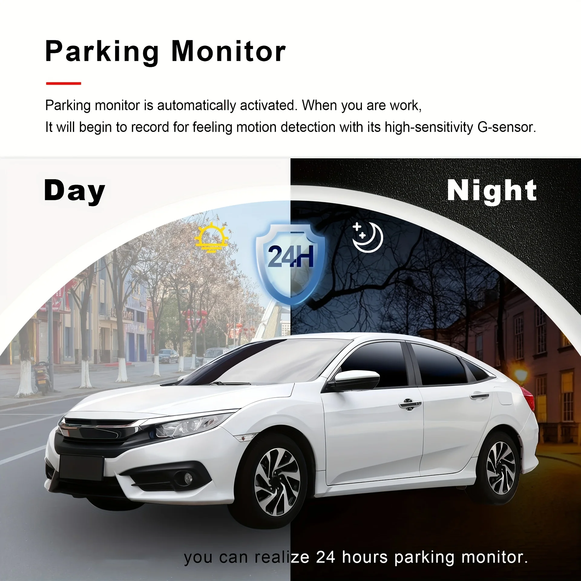 Dash Cam Front and Rear 4K+1080P WiFi, Dual Dash Camera for Cars with App, Dashboard Camera Recorder,24H/7 Parking Monitor
