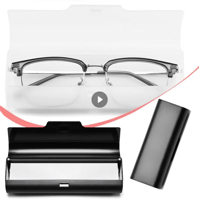 1pc Frosted Eyewear Case Ultra Light Plastic Eyewear Case Presbyopic Glasses And Myopia Portable Transparent Glasses Storage Box