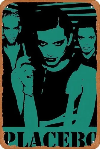 Placebo-Poster Retro Metall-Blechschild Heimbar Männerhöhle Vintage Wanddekoration