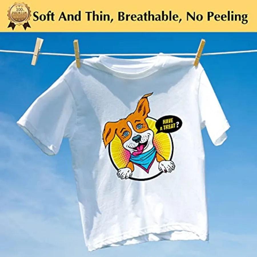 TransOurDream Heat Transfer Paper for T Shirts,8.5x11