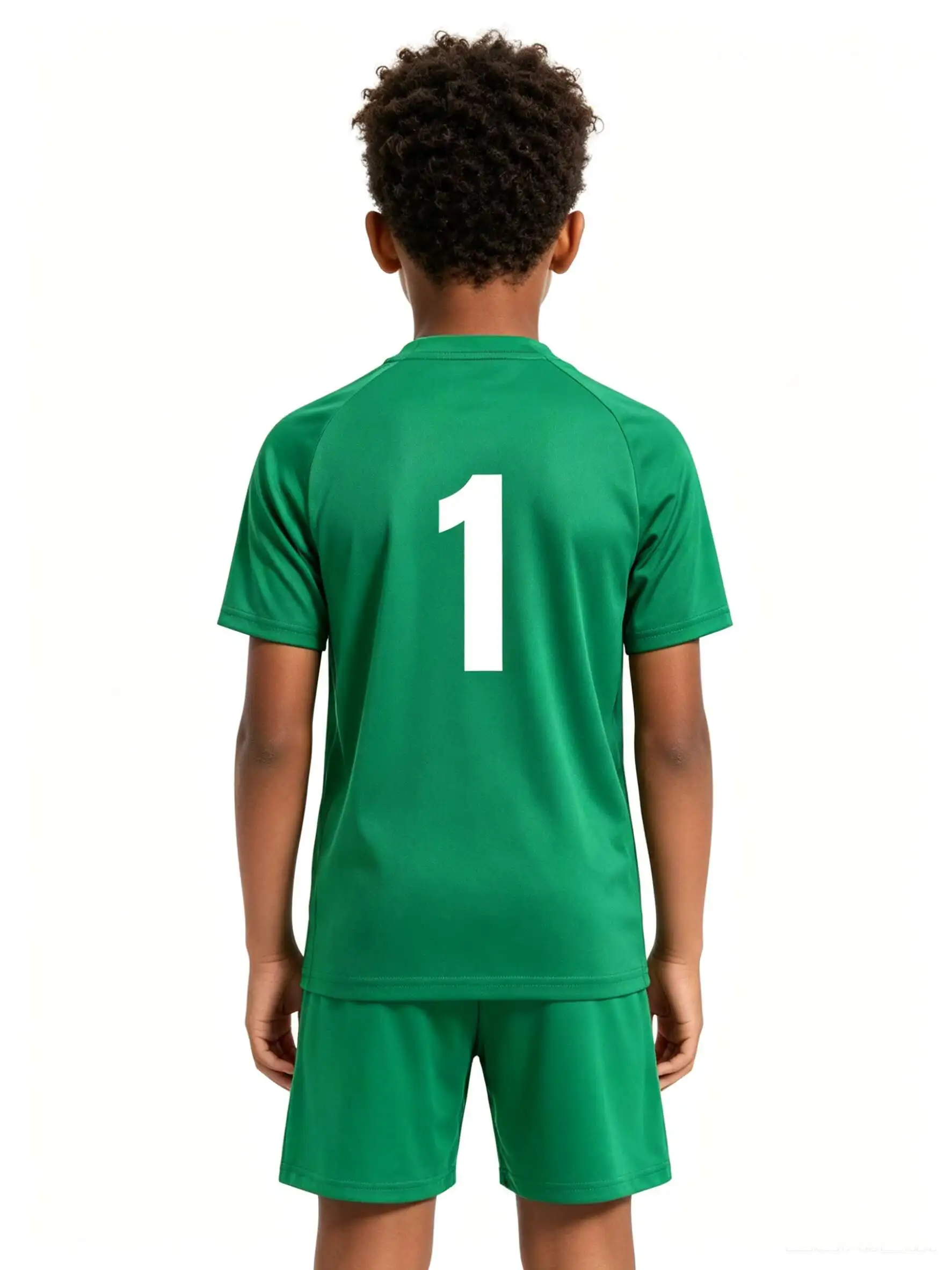 Unisex Blank Soccer Jersey Set, Kids Adults Training Sportswear, Customizable for School Team Running Activities