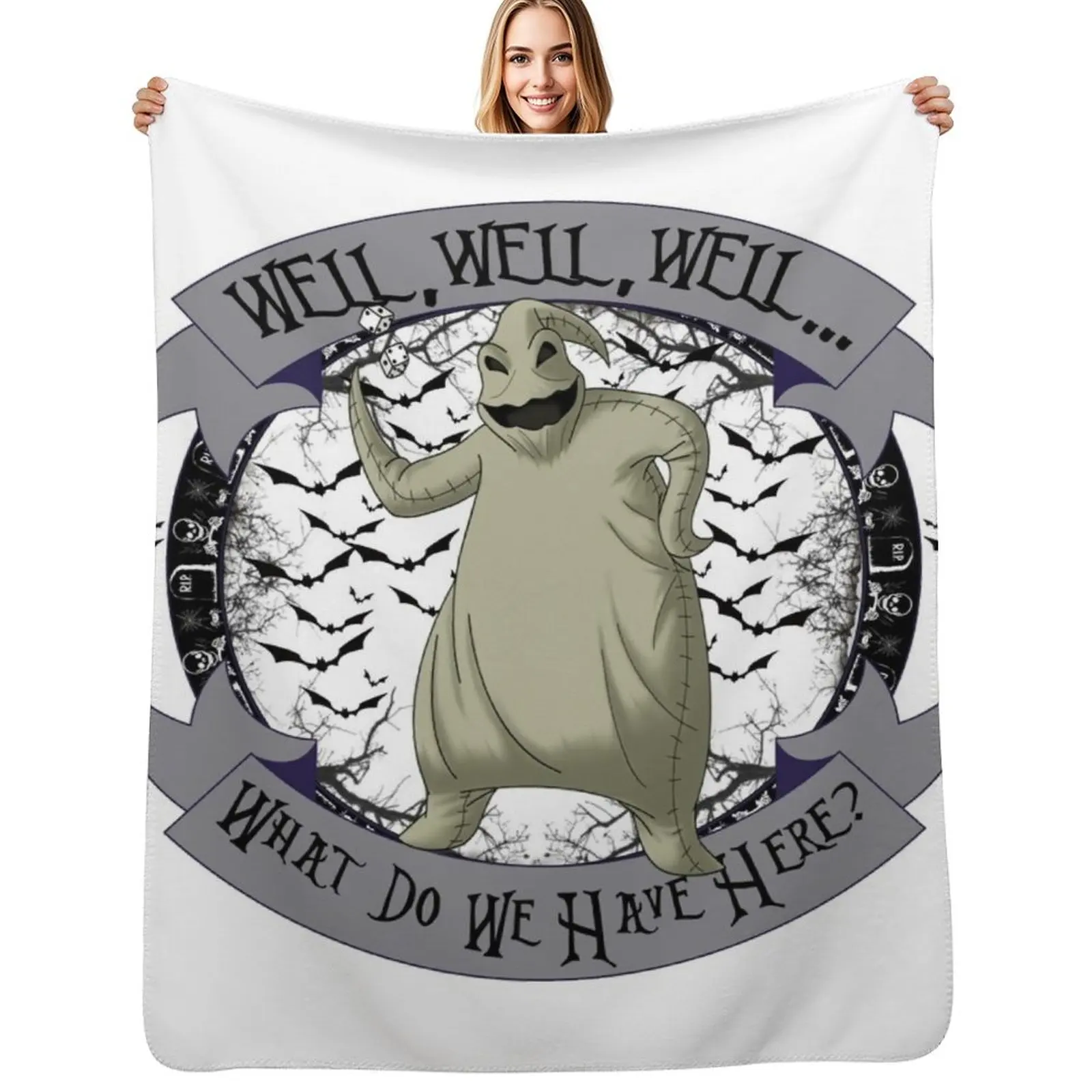 

Oogie Boogie Throw Blanket Cute Blankets For Sofas Shaggy for sofa Blankets