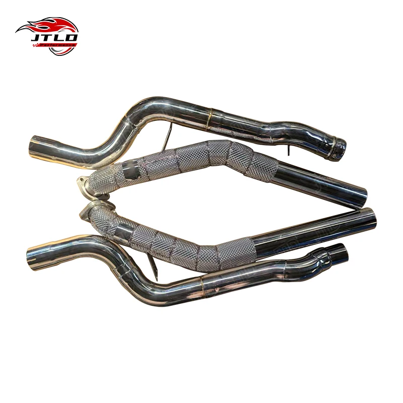 JTLD 304SS High Performance 304ss Exhaust DownPipe For Mercedes W212 E550 V8 4-MATIC AWD 4WD 4.7