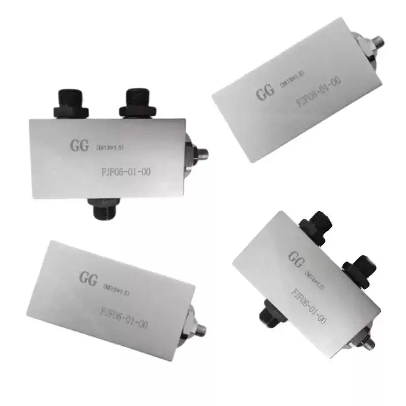 Oil Port M18x1.5 FJF06-01-00 Hydraulic Synchronous  Way Cylinder Lift Drop Synchronous Flow Divider & Combiner Balance Valve