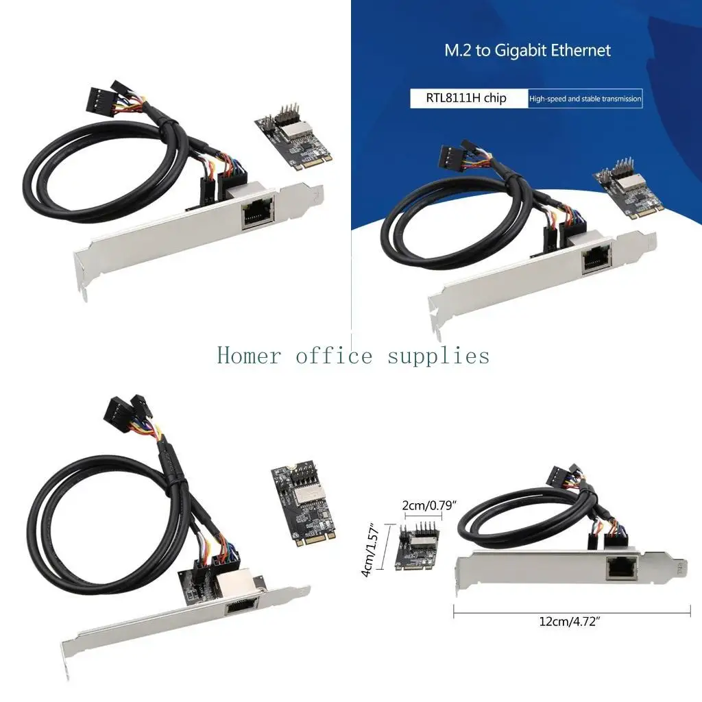 

K43B MINI PCIE Gigabit Ethernet Card 1000M RJ45 LAN Card Chipset RTL8111H