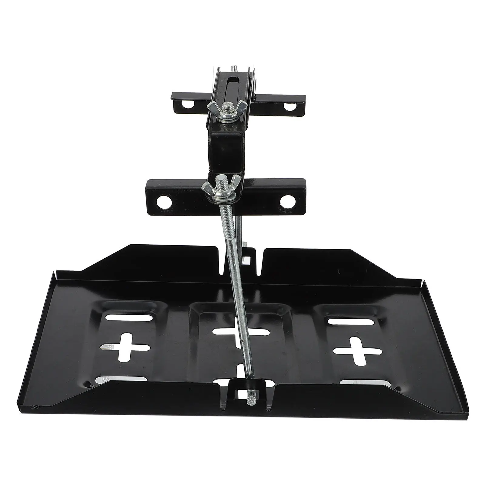 

1 комплект высококачественных железных кронштейнов для аккумуляторов автомобилей и грузовиков, прочные, износостойкие, не деформирующиеся, гладкие.