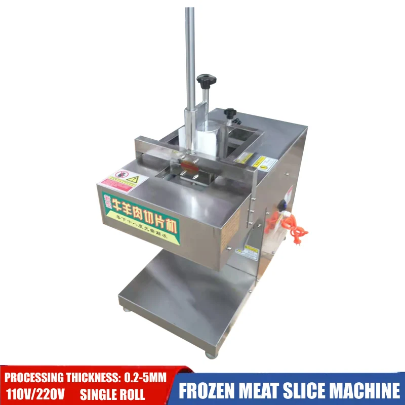 Frozen Meat Slicer For Mutton Roll Beef Brick Bacon Ham Large Frozen Meat Processing Equipment