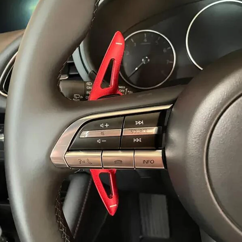 2pcs Car Sports Steering Wheel Shift Paddle For Mazda 3 BP CX30 CX-30 CX50 CX-50 CX60 CX-60 CX90 CX-90 MX30 MX-30 Gear Shifter