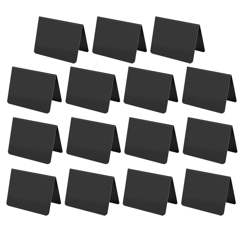 15pcs Mini Chalkboard Signs Drawing Blackboards Price Boards Restaurant Menu Desktop Signs V Shape Design Lightweight