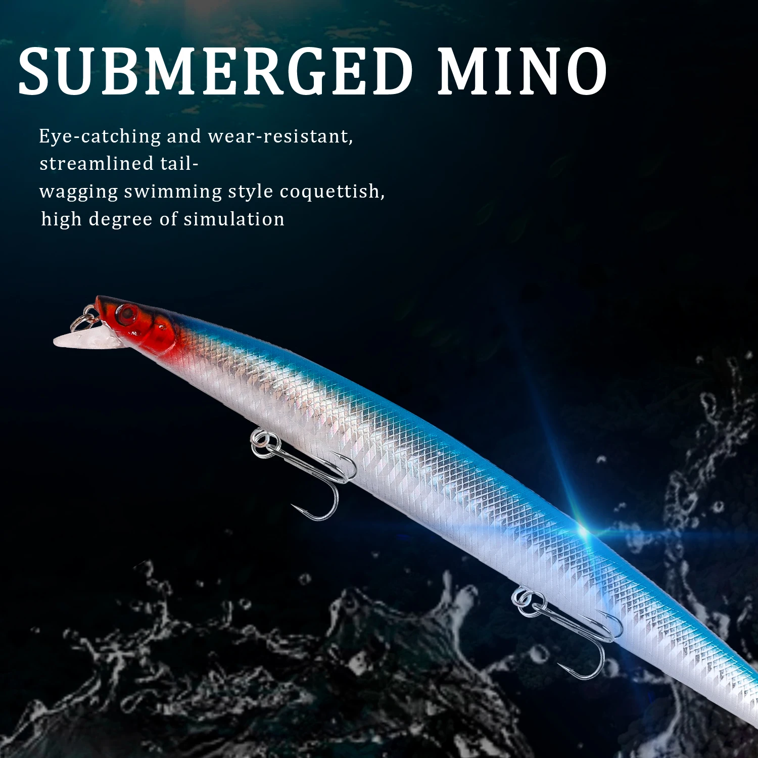 Crankbait flotante Wobbler – Señuelo duro para pesca de depredadores - imagen 5