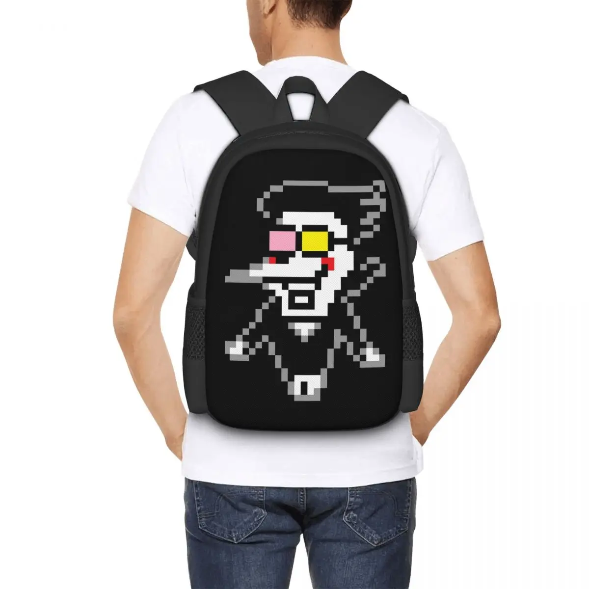 

Deltarune Chapter 2 Spamto Student Backpack School Bag Hiking Travel Daypack for Men Women Fashion Bookbag Shoulder Bags