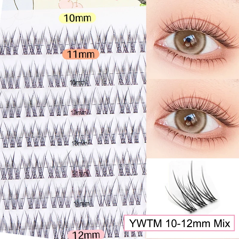 Brown Manga False Eyelashes, Natural Soft Large Capacity
