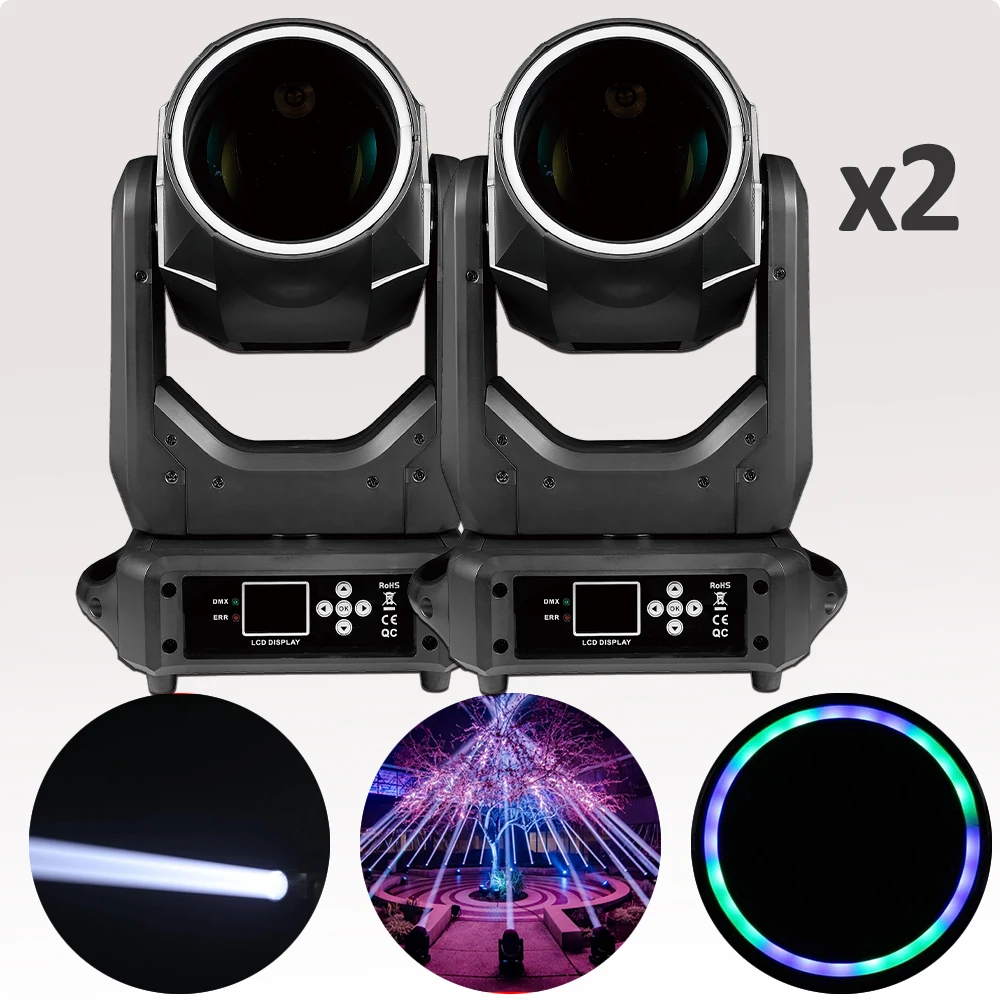 

2Pcs/Lot 295W LED Beam Light Dmx Led Stage Lighting Equipment Professional Sharpy Beam Moving Head Lights For Churchr Party Dj