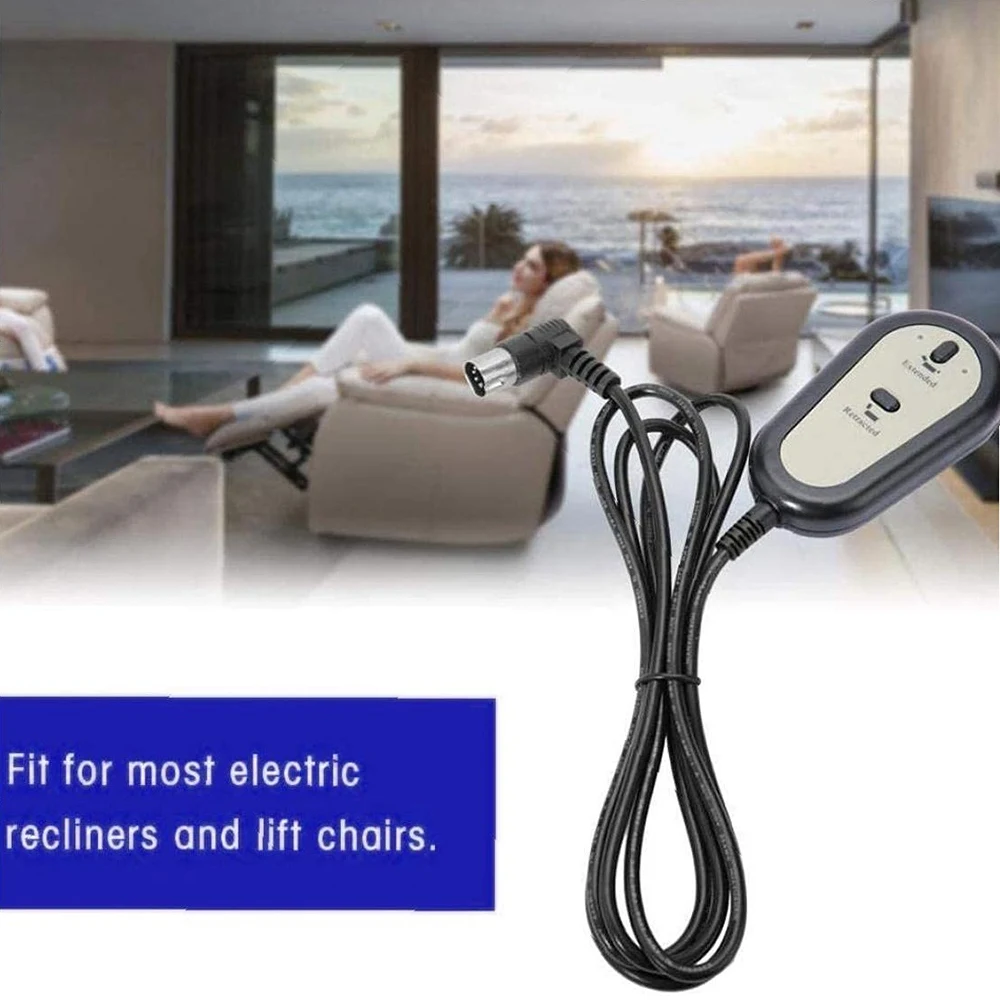 Delighted- Electric Recliner Switch Remote Controller Lift Chair 2 Button Hand Controller Switch Household Appliances