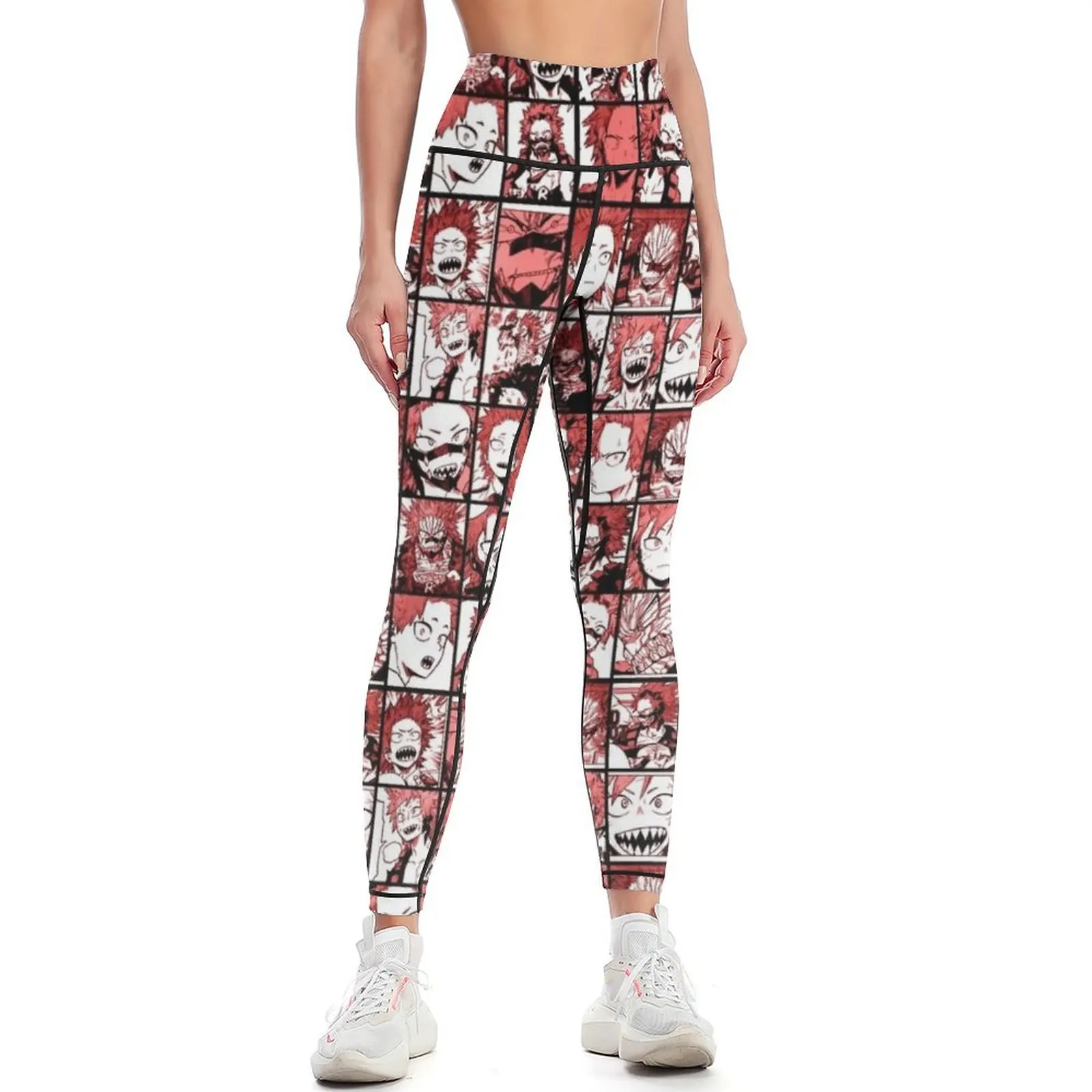 

BNHA Kirishima collage - color version Leggings Golf wear Women's pants push up legging Womens Leggings