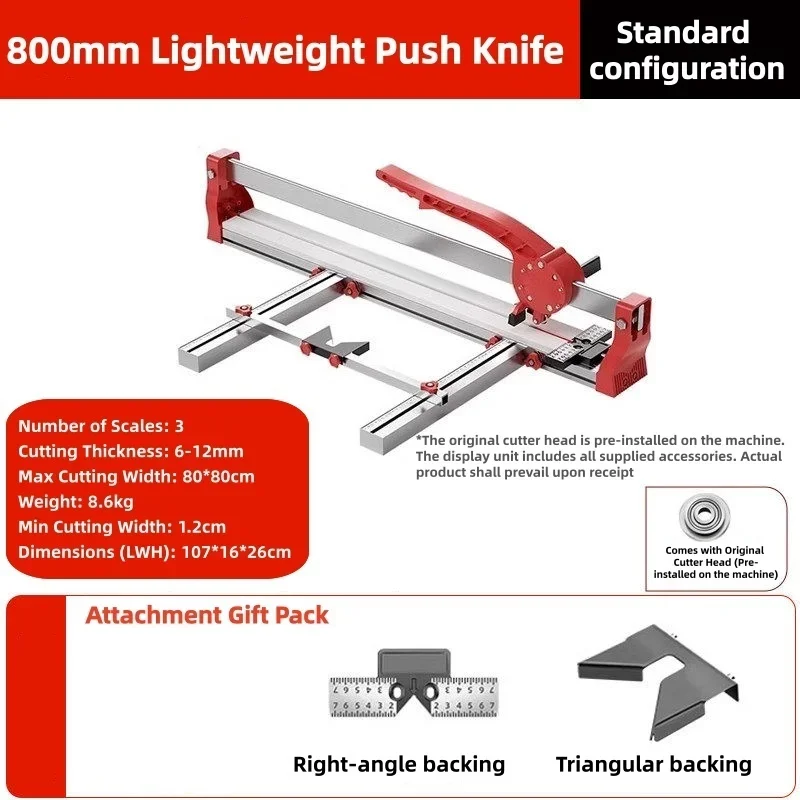 Heavy Duty Manual Tile Cutter Foldable Angle Ruler Sharp Cutting Wheel for Ceramic Porcelain Floor Tile