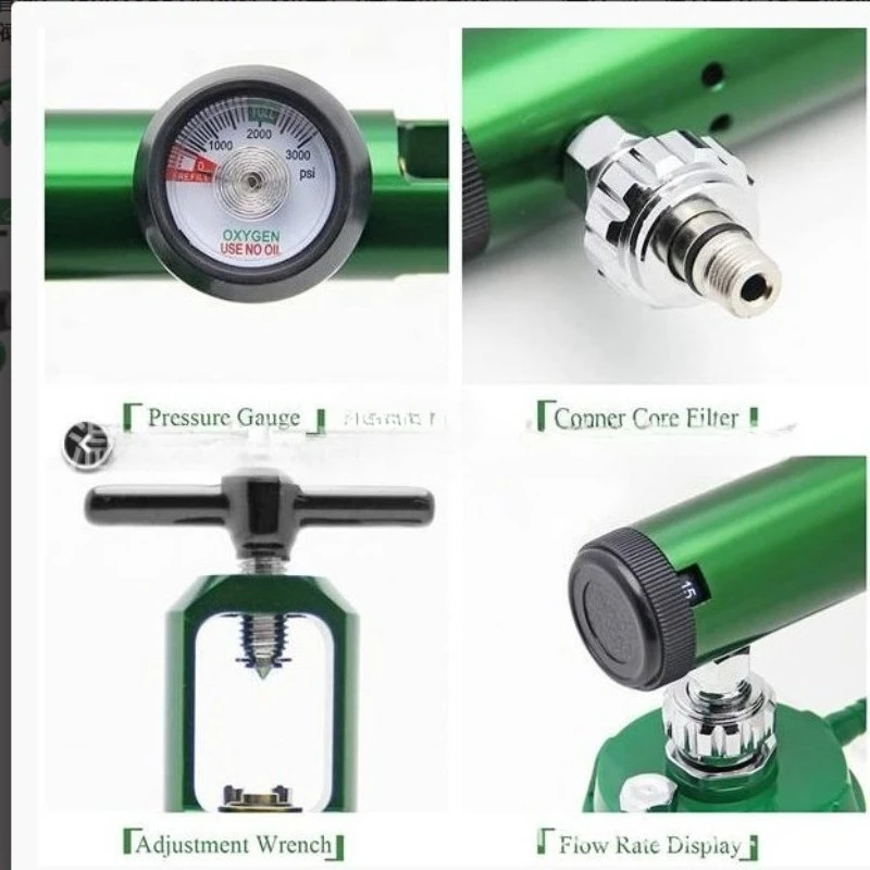 Extended CGA870 oxygen regulating valve oxygen inhaler oxygen meter acetylene pressure reducer